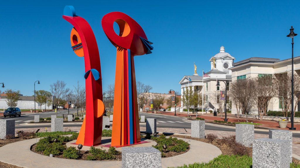 Statue in downtown Goldsboro North Carolina