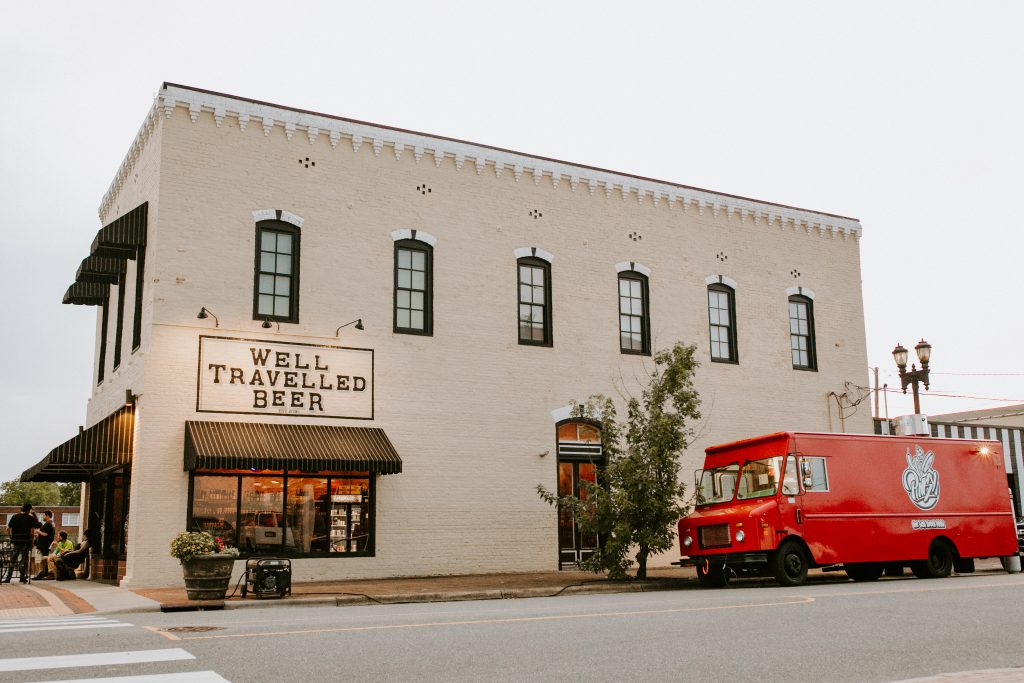 Well Travelled Beer and Pinky's Best Street Food Truck Goldsboro North Carolina